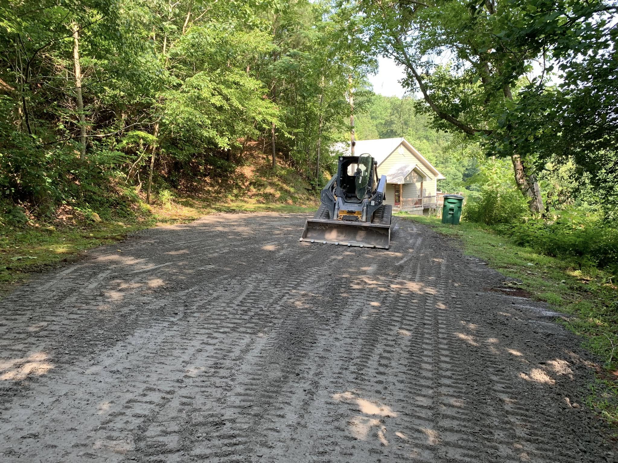 Hauling gravel and fill dirt to a Cullman County work site Hauling gravel and fill dirt to a Cullman County work site