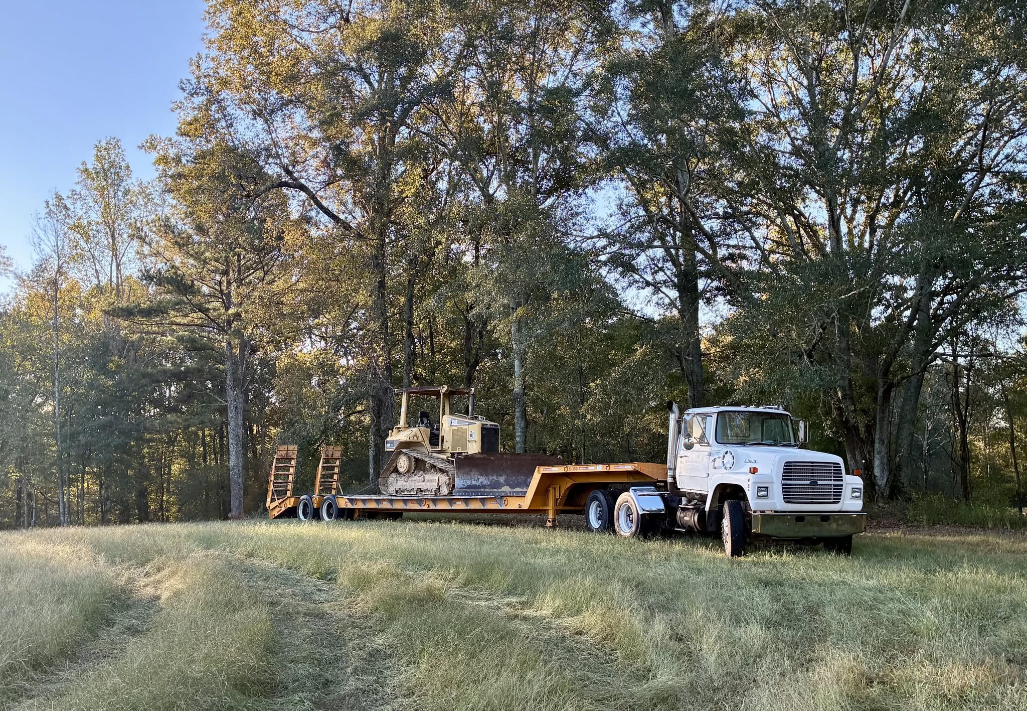 Freshly graded building pad and site prep on a Cullman County field Freshly graded building pad and site prep on a Cullman County field