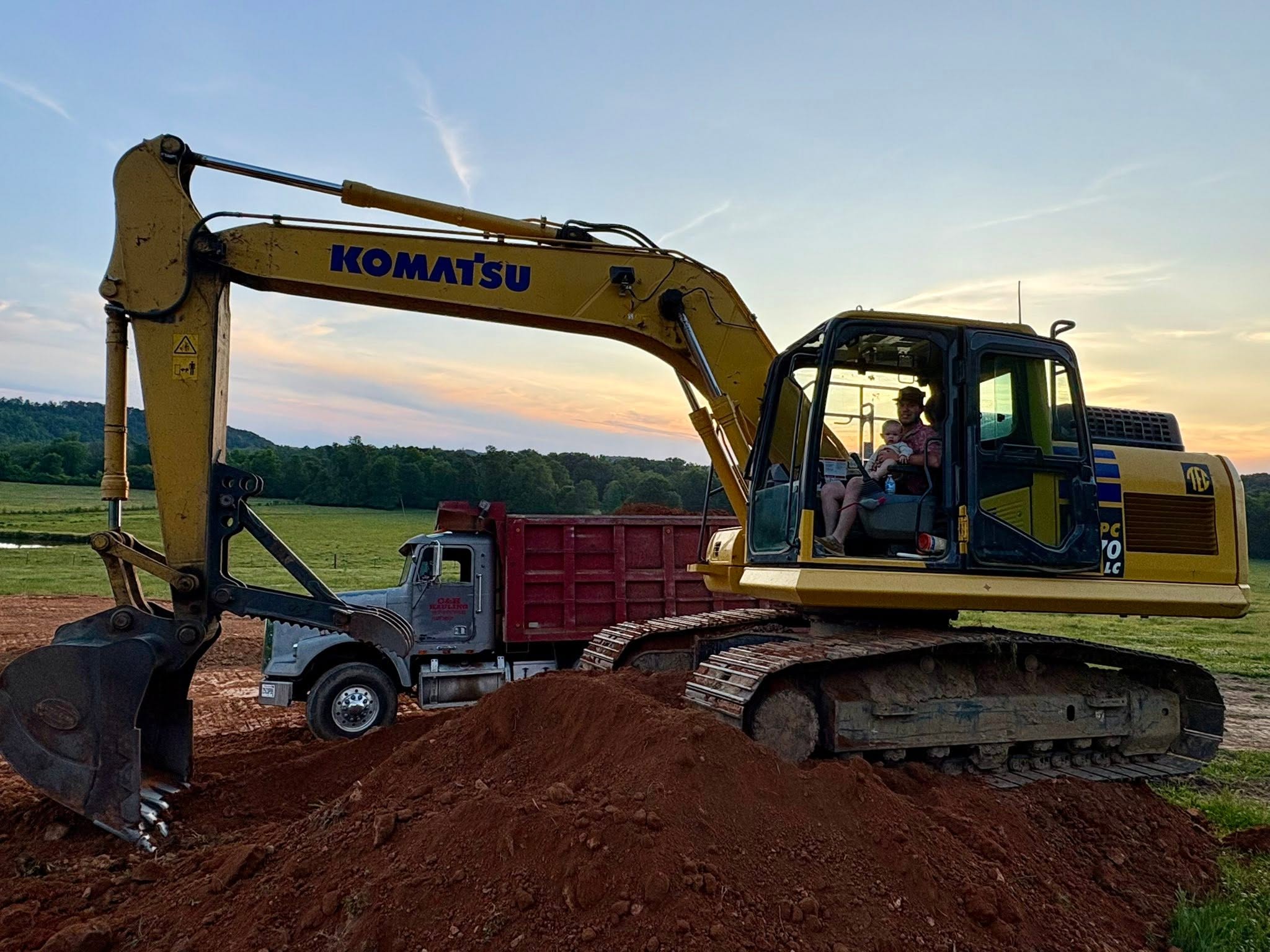 Excavation and grading work on rural acreage near Bremen, AL Excavation and grading work on rural acreage near Bremen, AL